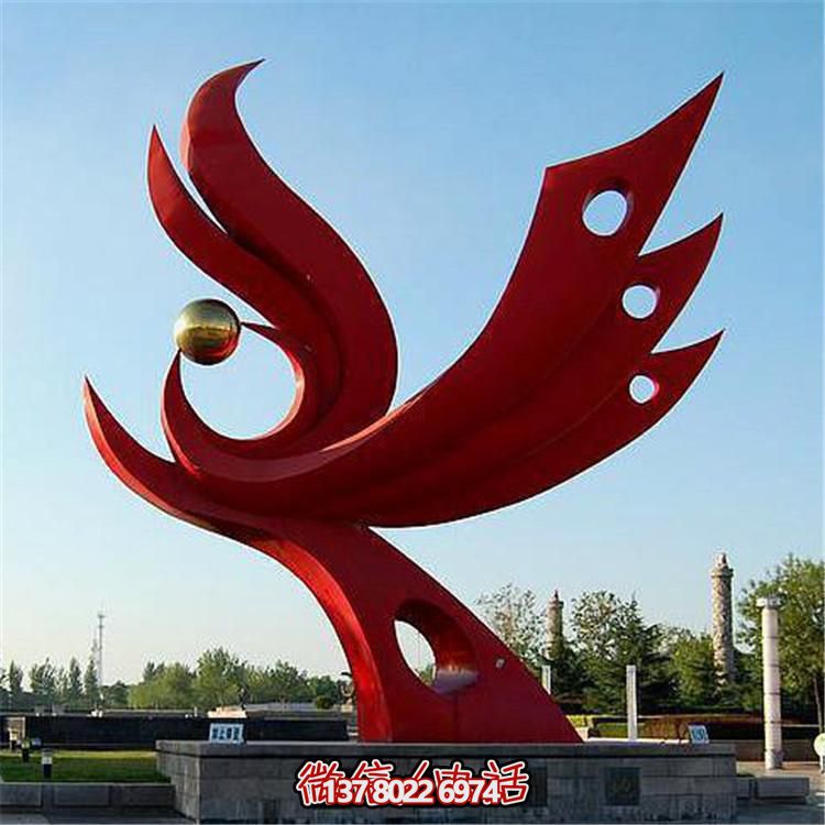 不銹鋼抽象景觀擺件，提升戶外廣場(chǎng)裝飾氣質(zhì)