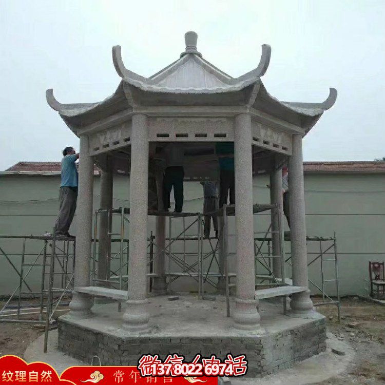 創(chuàng)意涼亭大理石雕塑，為戶外公園帶來獨(dú)特魅力