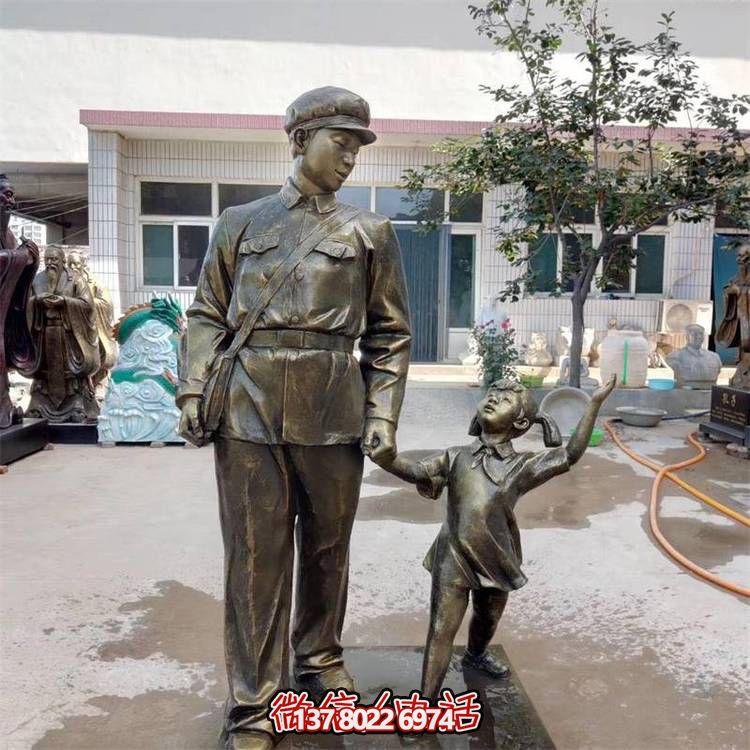 玻璃鋼雕塑，傳承名人精神，校園記憶經(jīng)典