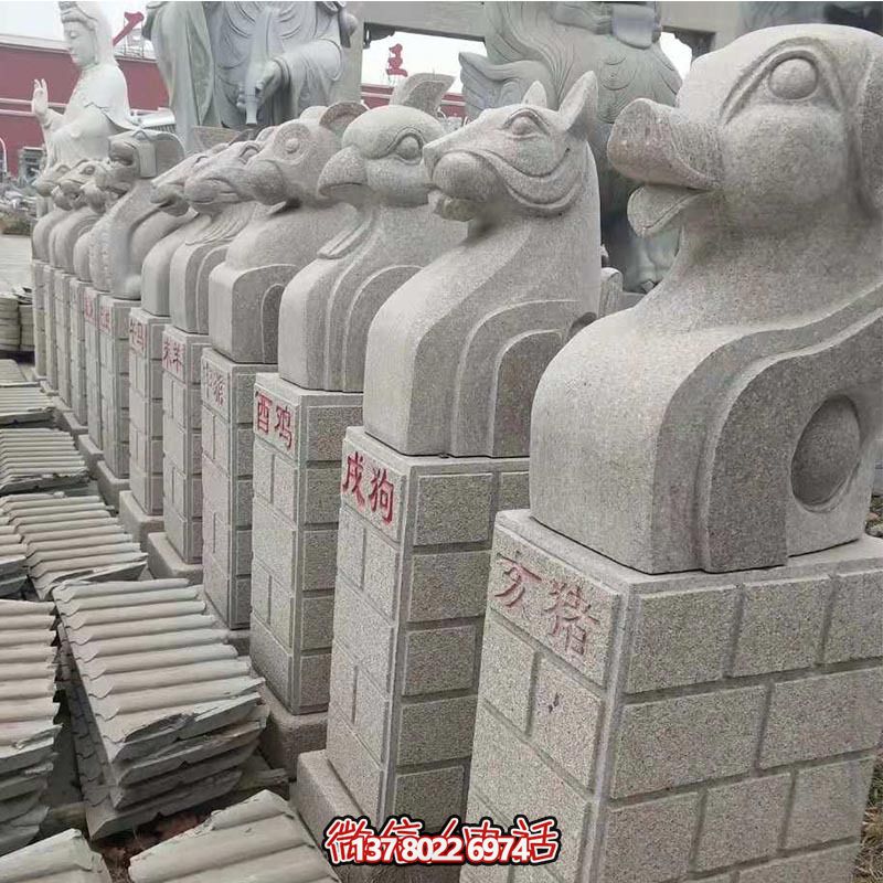 十二生肖馬柱雕塑景觀擺放 十二生肖馬柱雕塑景觀擺放