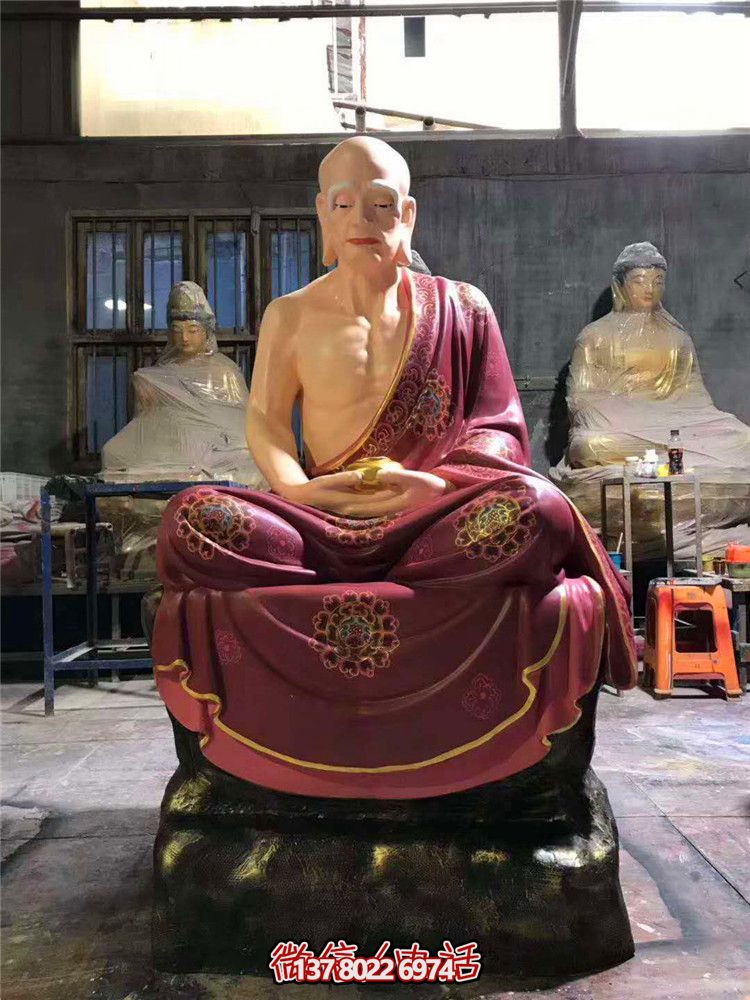 玻璃鋼彩繪寺廟十八羅漢雕塑 玻璃鋼彩繪寺廟十八羅漢雕塑