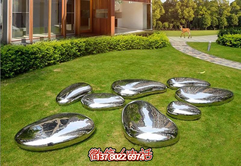 創(chuàng)意不銹鋼水滴鵝卵石鏡面雕塑 創(chuàng)意不銹鋼水滴鵝卵石鏡面雕塑