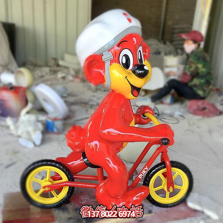 玻璃鋼卡通老鼠雕塑擺件，專為幼兒園設(shè)計(jì)