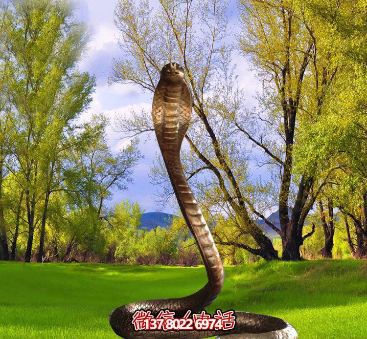 精致金色玻璃鋼蛇雕塑 精致金色玻璃鋼蛇雕塑