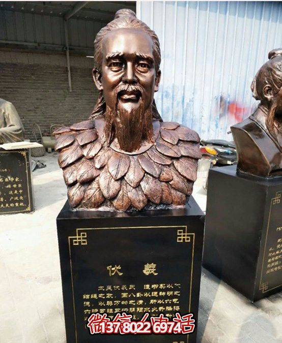 伏羲仿銅頭像玻璃鋼擺放裝置 伏羲仿銅頭像玻璃鋼擺放裝置