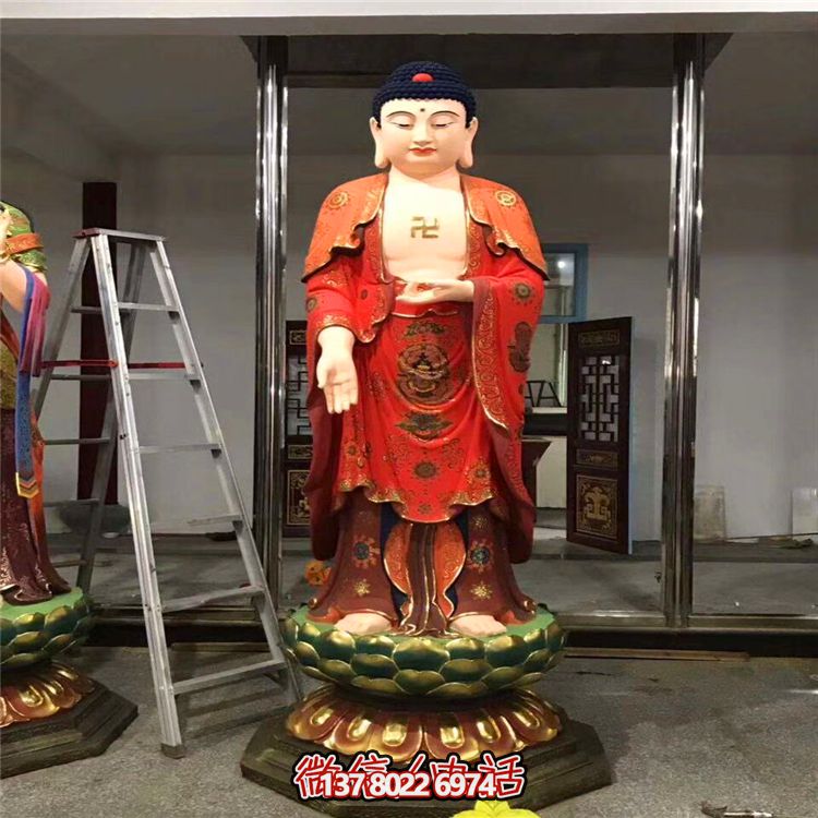 玻璃鋼三圣彩繪雕塑 玻璃鋼三圣彩繪雕塑