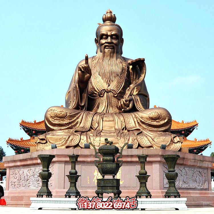 大型不銹鋼道教太上老君雕塑 大型不銹鋼道教太上老君雕塑