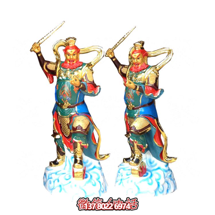 玻璃鋼彩繪王靈官雕塑——給寺廟添彩 玻璃鋼彩繪王靈官雕塑——給寺廟添彩