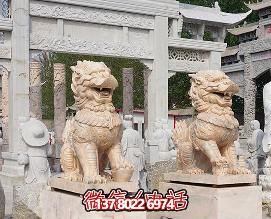 故宮神麒麟石雕晚霞紅 故宮神麒麟石雕晚霞紅