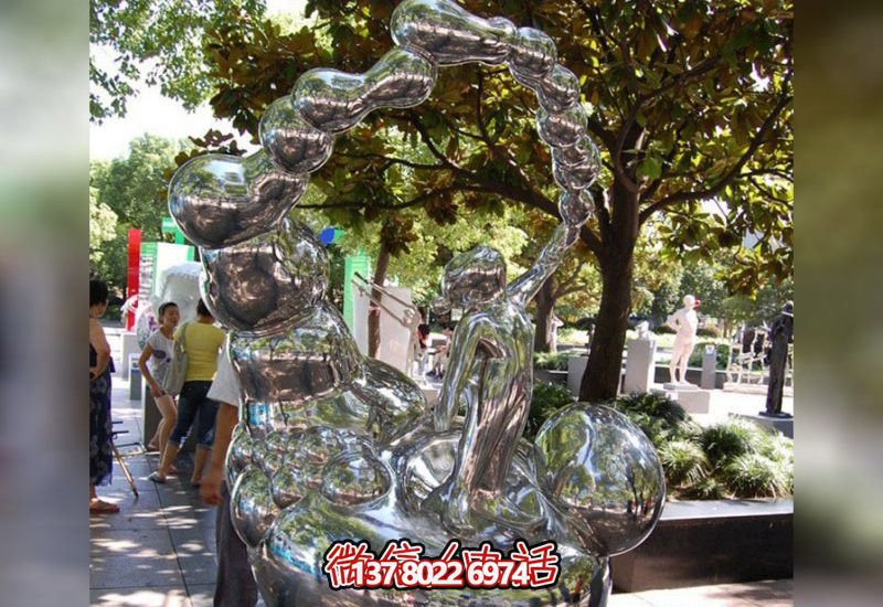 兒童泡泡雕塑鏡面不銹鋼吹奏樂(lè)器 兒童泡泡雕塑鏡面不銹鋼吹奏樂(lè)器