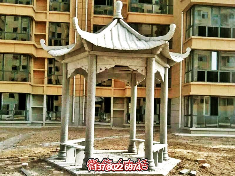 仿古建筑涼亭，為小區(qū)、公園、草坪提供休息雕塑美化