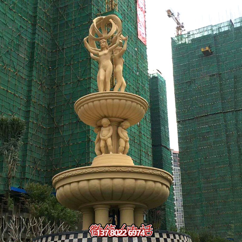 歐式大型噴泉鑄就絢麗人物景觀 歐式大型噴泉鑄就絢麗人物景觀