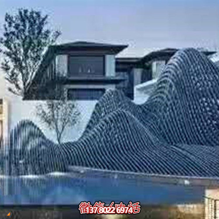 藝術(shù)水滴不銹鋼鏡面小品點(diǎn)綴庭院、酒店的時(shí)尚飾品