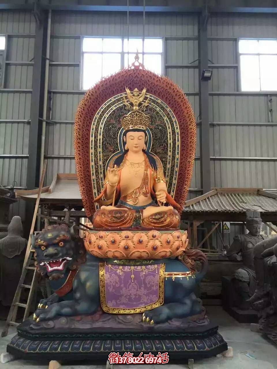 玻璃鋼創(chuàng)意彩繪佛像三圣雕塑 玻璃鋼創(chuàng)意彩繪佛像三圣雕塑