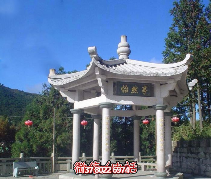 怡然仿古戶外建筑漢白玉擺放，增添農(nóng)場(chǎng)景觀魅力