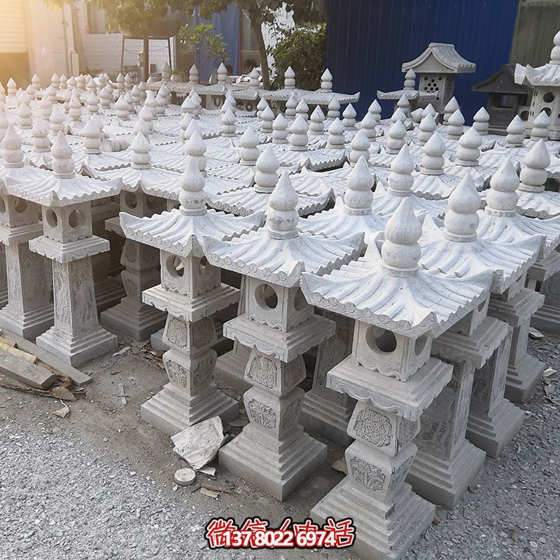 絢麗多彩的青石景觀燈籠 絢麗多彩的青石景觀燈籠