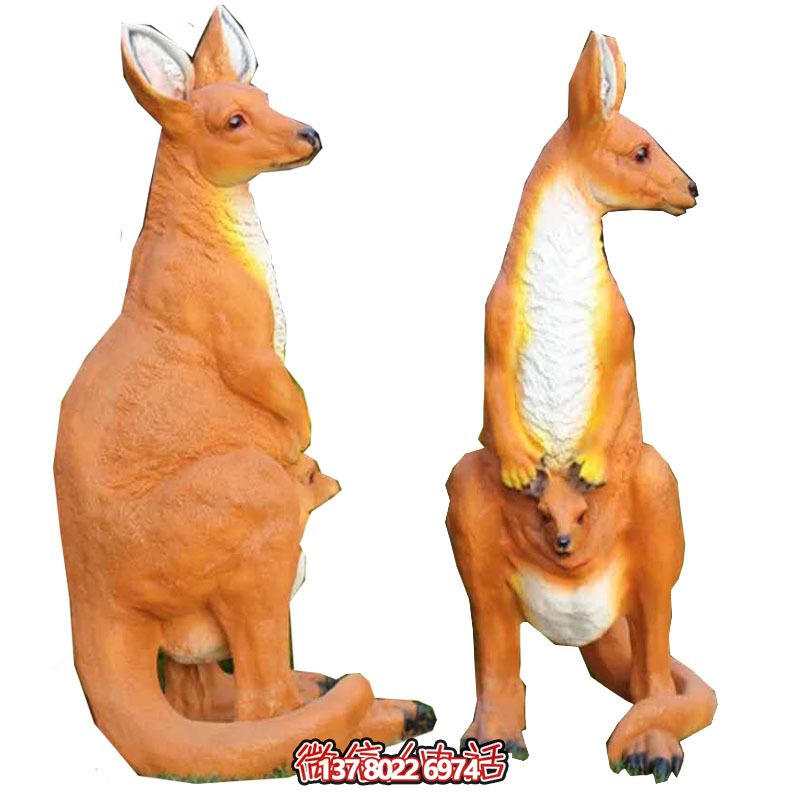 大型袋鼠雕塑，景觀完美打造公園景區(qū)