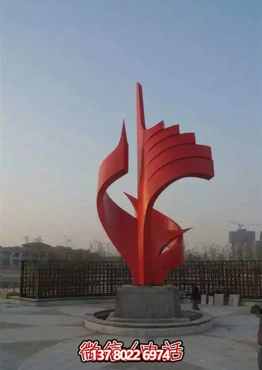 大型不銹鋼景觀雕塑，室外裝飾藝術(shù)精美
