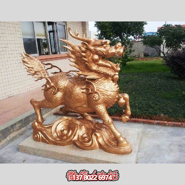 非凡精致的不銹鋼麒麟雕塑，裝點你的別墅庭院