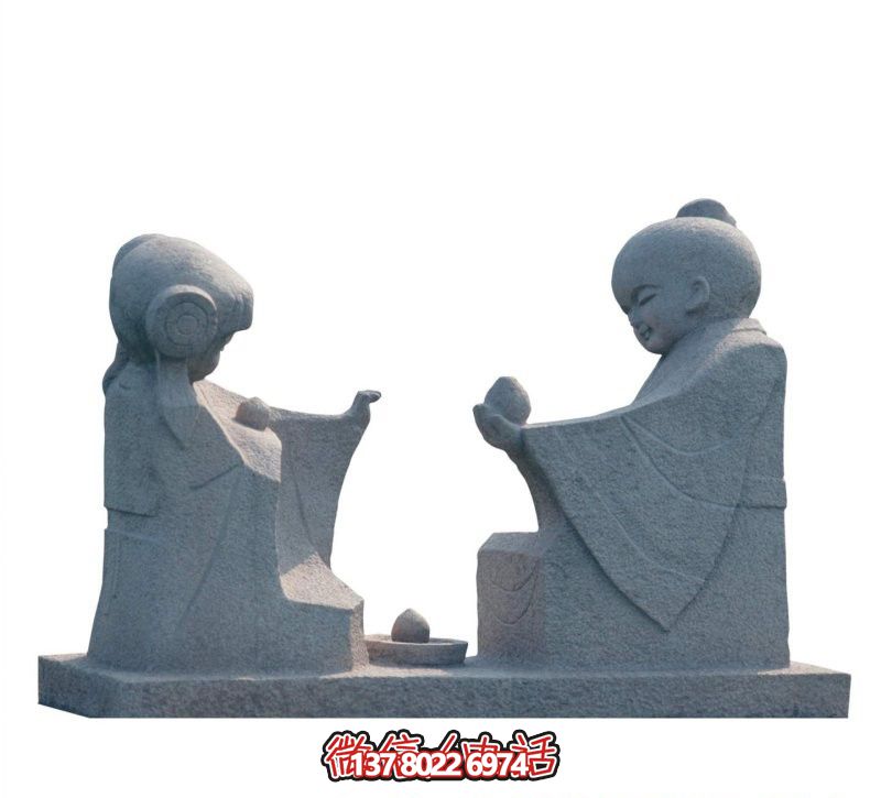 戶(hù)外公園大理石石雕孔融讓梨雕塑 戶(hù)外公園大理石石雕孔融讓梨雕塑