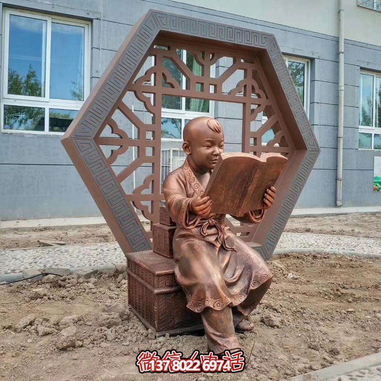 仿銅現(xiàn)代人物雕塑古代城市戶(hù)外雕塑擺件