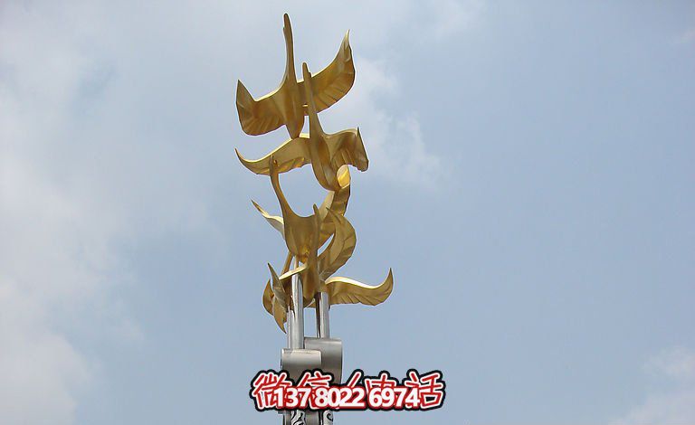 城市不銹鋼夢(mèng)想創(chuàng)意大雁雕塑 城市不銹鋼夢(mèng)想創(chuàng)意大雁雕塑