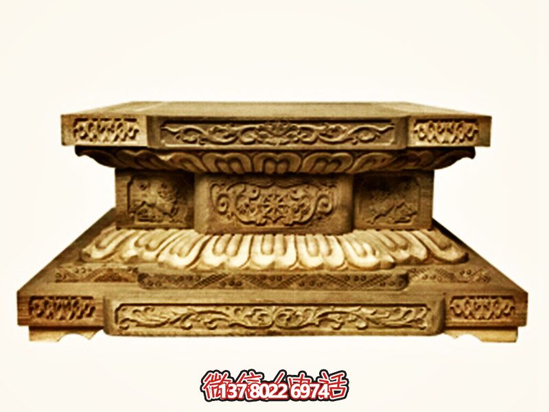 方形佛家大理石須彌座雕塑 方形佛家大理石須彌座雕塑