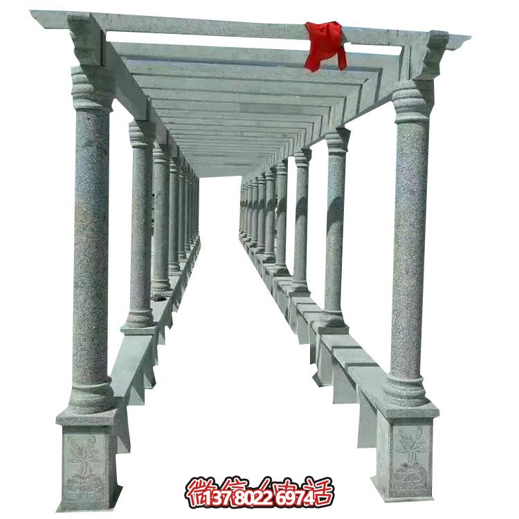 花崗巖石柱長(zhǎng)廊花架園林戶(hù)外擺放涼亭 花崗巖石柱長(zhǎng)廊花架園林戶(hù)外擺放涼亭