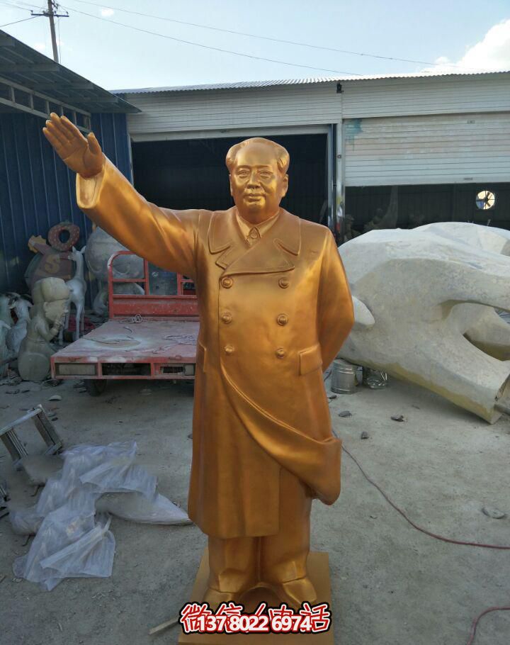 廣場(chǎng)純銅打造揮手的毛主席毛澤東雕塑 廣場(chǎng)純銅打造揮手的毛主席毛澤東雕塑