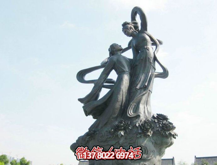 廣場(chǎng)景觀牛郎織女神話故事人物青銅雕塑 廣場(chǎng)景觀牛郎織女神話故事人物青銅雕塑