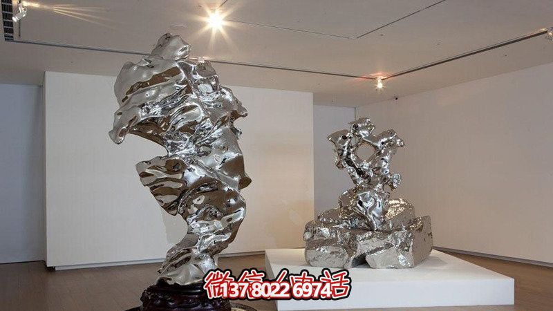 室內創(chuàng)意擺件不銹鋼鏡面抽象太湖石雕塑 室內創(chuàng)意擺件不銹鋼鏡面抽象太湖石雕塑