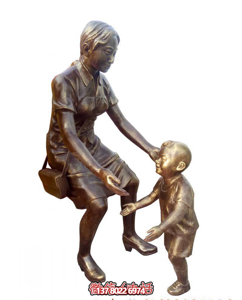 景區(qū)銅鑄創(chuàng)意母子雕塑 景區(qū)銅鑄創(chuàng)意母子雕塑