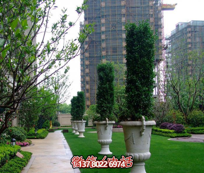 戶(hù)外景區(qū)大型石雕花盆雕塑 戶(hù)外景區(qū)大型石雕花盆雕塑