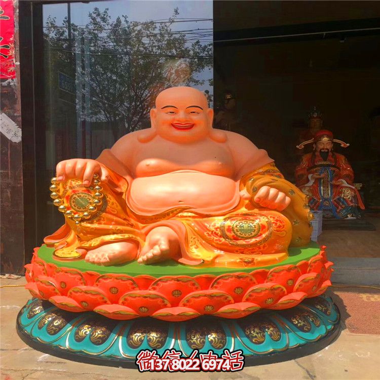 戶(hù)外景區(qū)大型玻璃鋼彩繪寺廟供奉菩薩彌勒佛雕塑 戶(hù)外景區(qū)大型玻璃鋼彩繪寺廟供奉菩薩彌勒佛雕塑