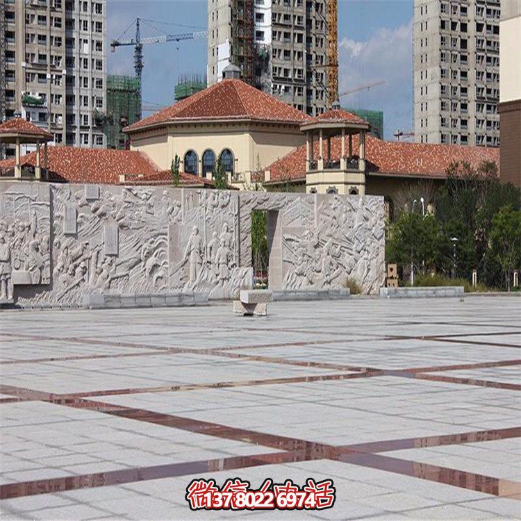 庭院浮雕大理石石雕園林景觀影壁壁畫(huà)雕塑