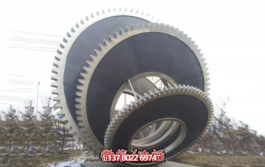 公園廣場創(chuàng)意抽象不銹鋼齒輪雕塑 公園廣場創(chuàng)意抽象不銹鋼齒輪雕塑