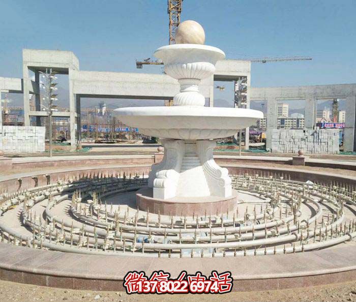 廣場景觀漢白玉風(fēng)水球噴泉石雕 廣場景觀漢白玉風(fēng)水球噴泉石雕