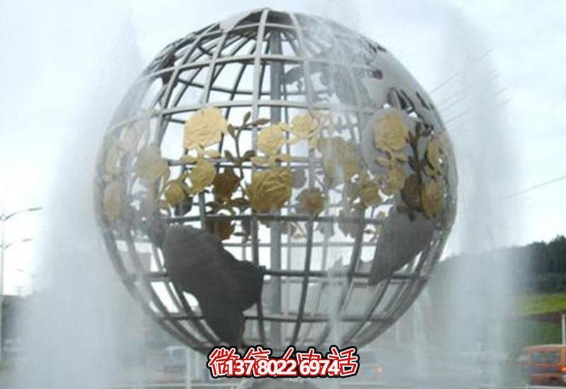 室內(nèi)裝飾不銹鋼創(chuàng)意鏤空鏡面地球儀雕塑 室內(nèi)裝飾不銹鋼創(chuàng)意鏤空鏡面地球儀雕塑