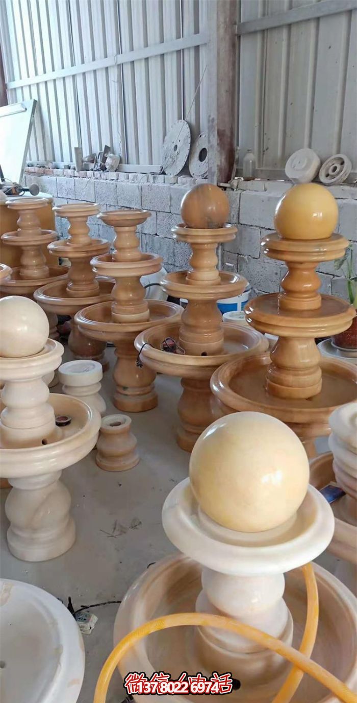 別墅室內(nèi)晚霞紅雙層風(fēng)水球噴泉石雕 別墅室內(nèi)晚霞紅雙層風(fēng)水球噴泉石雕