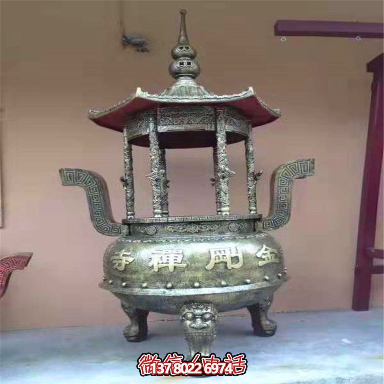 道觀(guān)戶(hù)外擺放圓形化寶香爐 道觀(guān)戶(hù)外擺放圓形化寶香爐