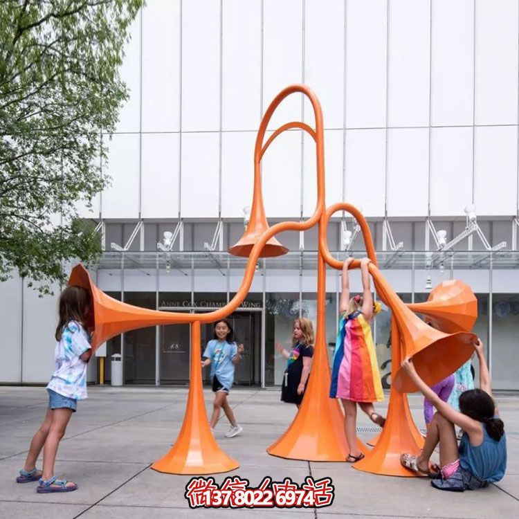 互動(dòng)性公共藝術(shù)裝置--喇叭雕塑 互動(dòng)性公共藝術(shù)裝置--喇叭雕塑