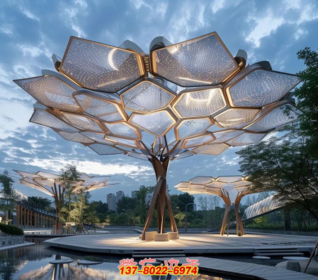 星芒翠蓋 —— 不銹鋼構(gòu)繪就的戶外生態(tài)景觀巨樹(shù) 星芒翠蓋 —— 不銹鋼構(gòu)繪就的戶外生態(tài)景觀巨樹(shù)
