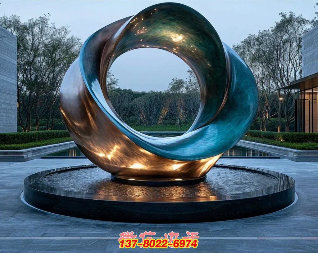 銅旋水韻:光與水交融的戶外景觀銅雕雕塑 銅旋水韻:光與水交融的戶外景觀銅雕雕塑