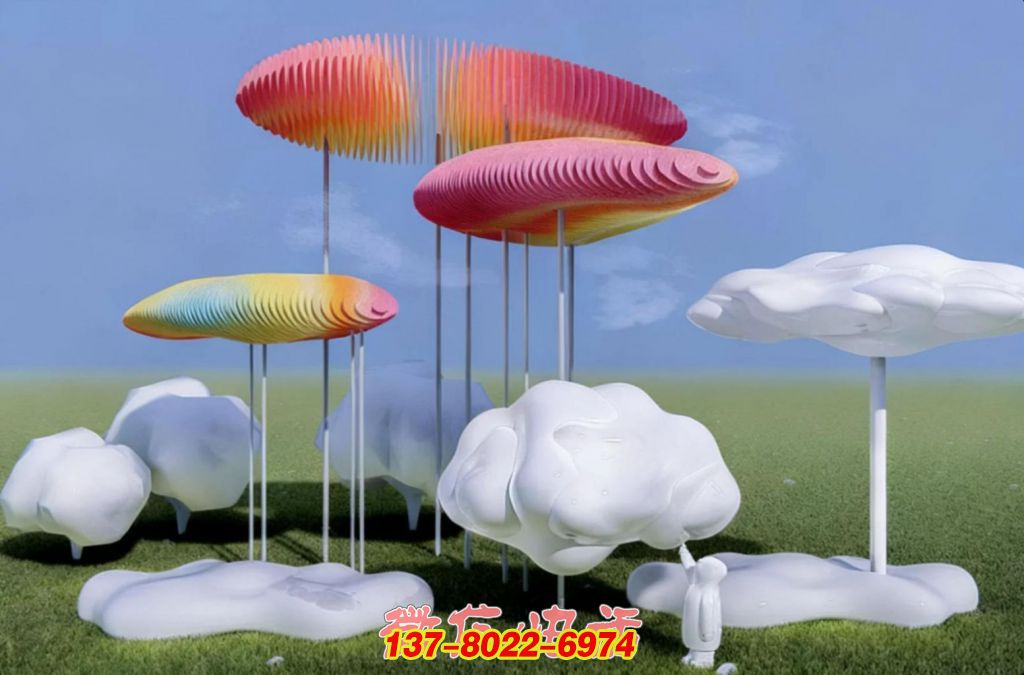 《云境幻彩》不銹鋼景觀雕塑 《云境幻彩》不銹鋼景觀雕塑