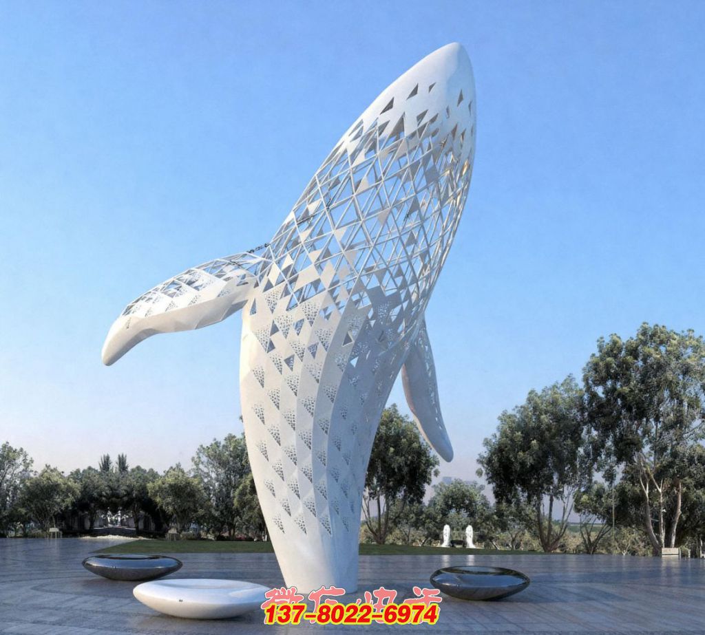 鯨落幻夢:不銹鋼編織的景觀藝術(shù)趣味之境 鯨落幻夢:不銹鋼編織的景觀藝術(shù)趣味之境