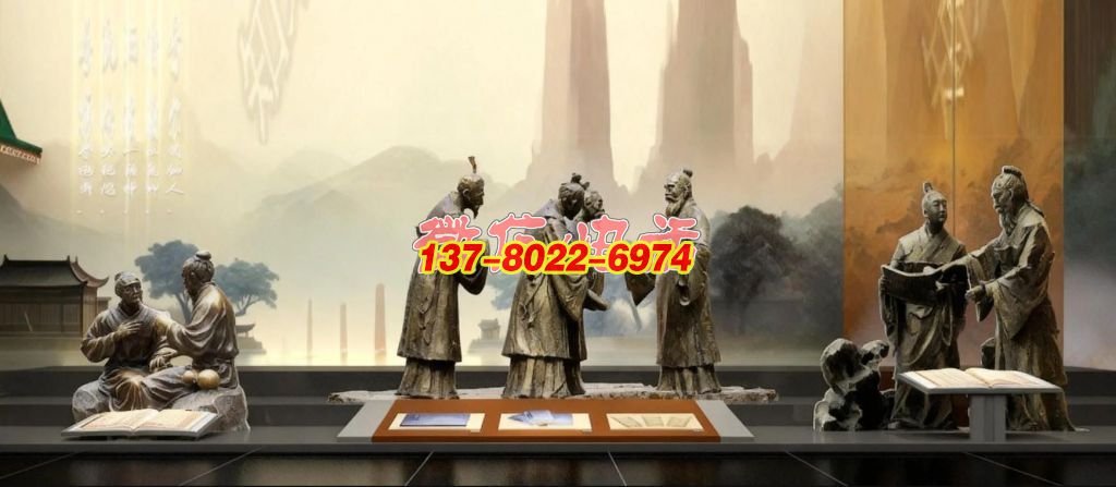 銅雕?傳統(tǒng)文人雅集交流人物景觀雕塑組 銅雕?傳統(tǒng)文人雅集交流人物景觀雕塑組