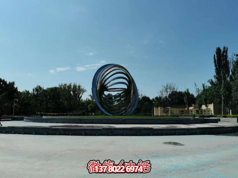 異形不銹鋼圓環(huán)雕塑 異形不銹鋼圓環(huán)雕塑