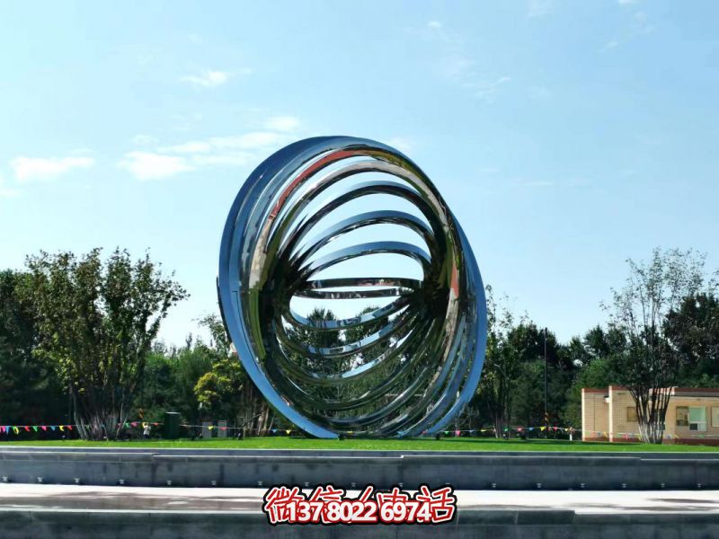 不銹鋼圓環(huán)景觀雕塑 不銹鋼圓環(huán)景觀雕塑