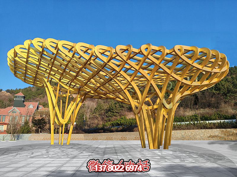 抽象不銹鋼鳥巢雕塑 抽象不銹鋼鳥巢雕塑