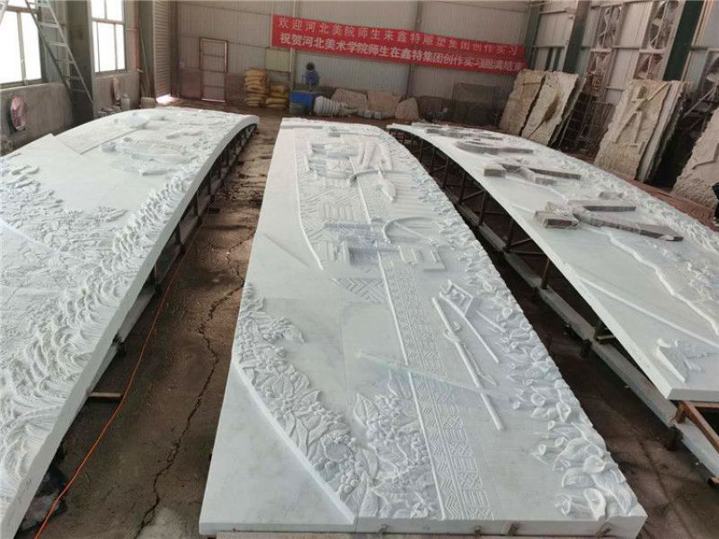 廣場漢白玉浮雕墻 廣場漢白玉浮雕墻